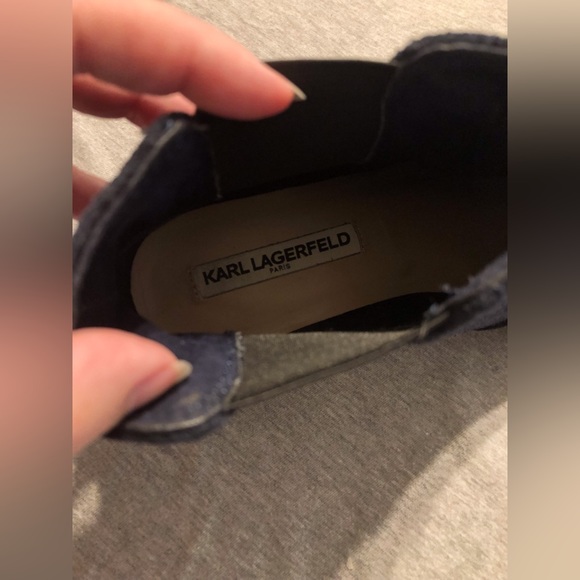 Karl lagerfeld Navy blue womens ankle boots 8.5” - Picture 9 of 15